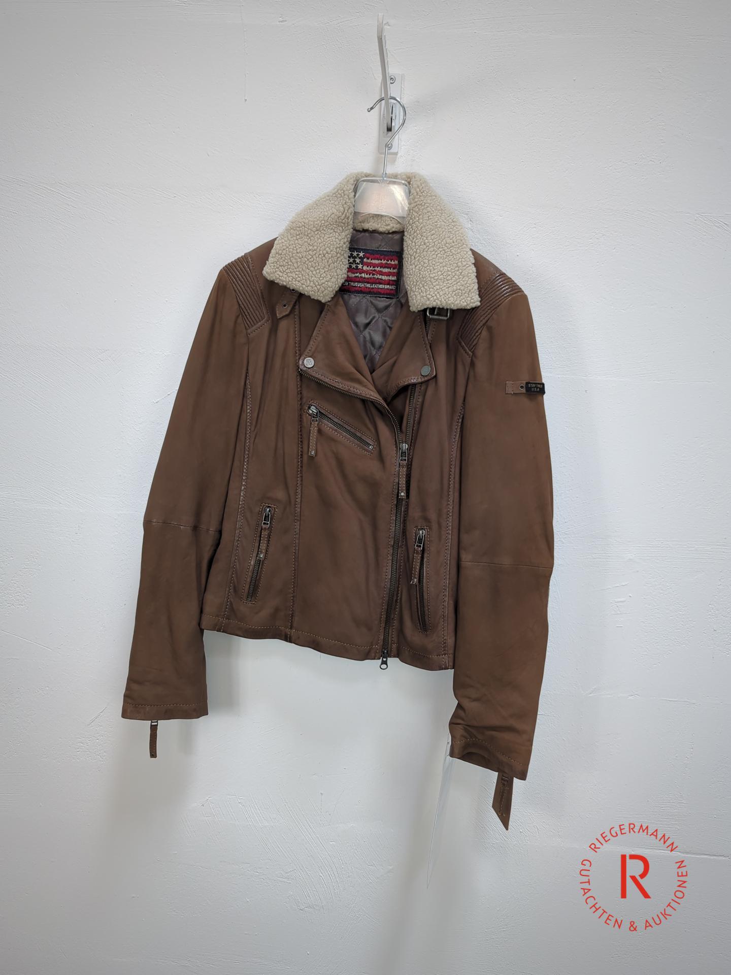 DAMEN LEDERJACKE GRÖSSE 38